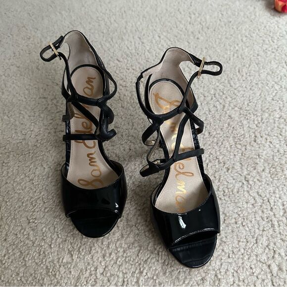 Sam Edelman black strappy going out heels - Picture 9 of 11